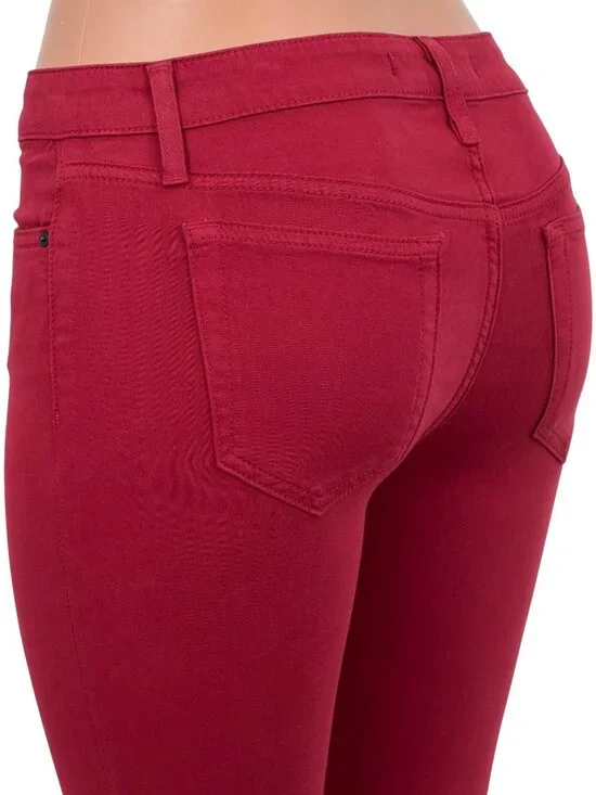 VTG Joes Jeans Burgundy Mid-Rise Skinny Jeggings| Indie Sleaze Tumblr Soft Modal - Picture 11 of 16